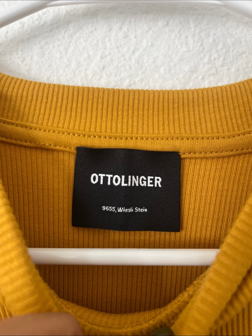 Ottolinger Yellow Black Lounge Rib Mini Dress Size XL - Picture 3 of 6